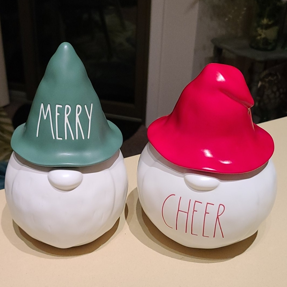 Rae Dunn CHEER and MERRY Gnomes